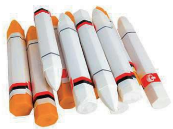 TIRE CRAYON WHITE & YELLOW 50 IN A BOX !!