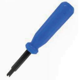 TIRE VALVE CORE TOOL BLUE SINGLE HEAD 1PCS